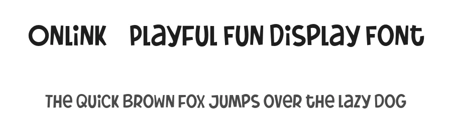 Onlink – Playful Fun Display Font by afkaristudio — Display Font