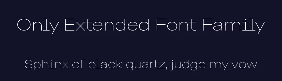 Only Extended Font Family by Swiss Typefaces — Sans Serif Font — thumbnail 2