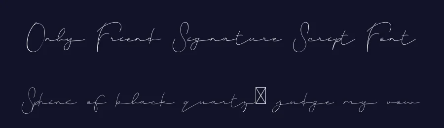 Only Friend Signature Script Font by edricstudio — Script Handwritten Font — thumbnail 2