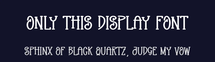 Only This Display Font by creativeletter — Display Font — thumbnail 2