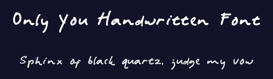 Only You Handwritten Font by untypo — Decorative Font — thumbnail 2