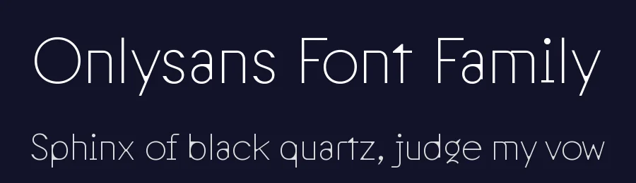 Onlysans Font Family by Contemporary Type — Sans Serif Font — thumbnail 2