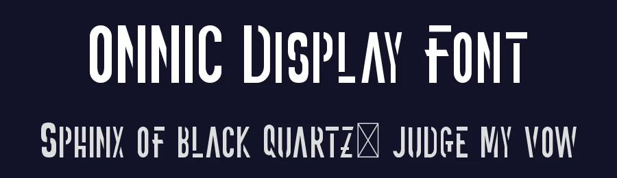ONNIC Display Font by edricstudio — Display Font — thumbnail 2