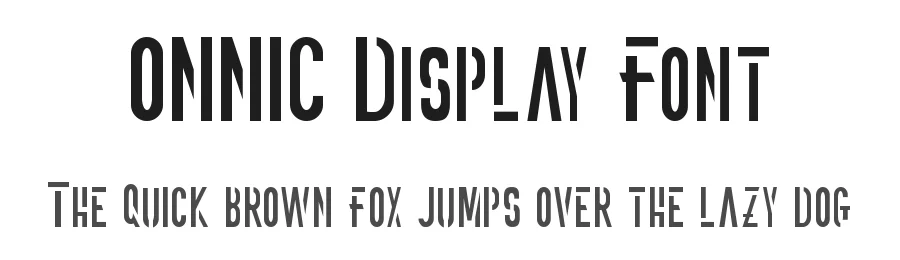ONNIC Display Font by edricstudio — Display Font