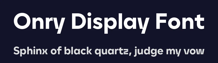 Onry Display Font by NicolassFonts — Sans Serif Font — thumbnail 2