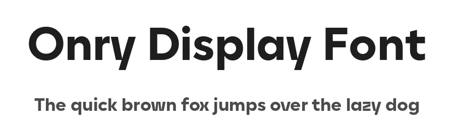 Onry Display Font by NicolassFonts — Sans Serif Font