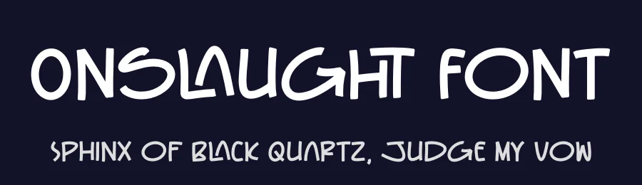 Onslaught Font by letterfabric — Display Font — thumbnail 2
