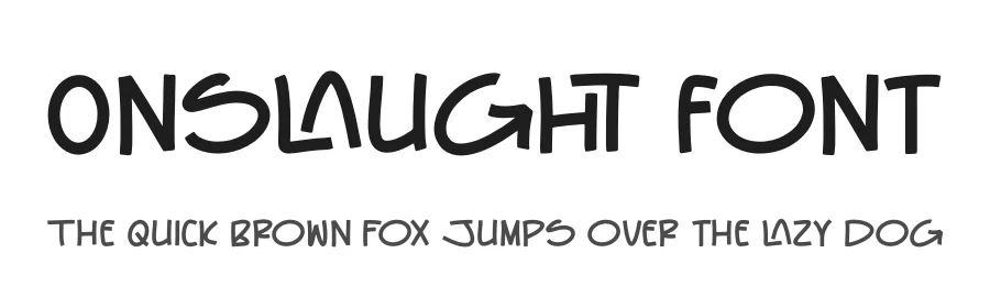 Onslaught Font by letterfabric — Display Font