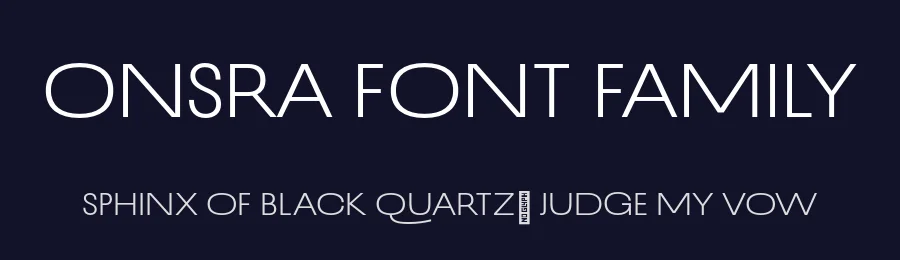 Onsra Font Family by Type of Feeling — Sans Serif Font — thumbnail 2