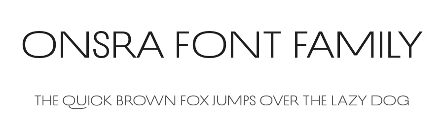 Onsra Font Family by Type of Feeling — Sans Serif Font