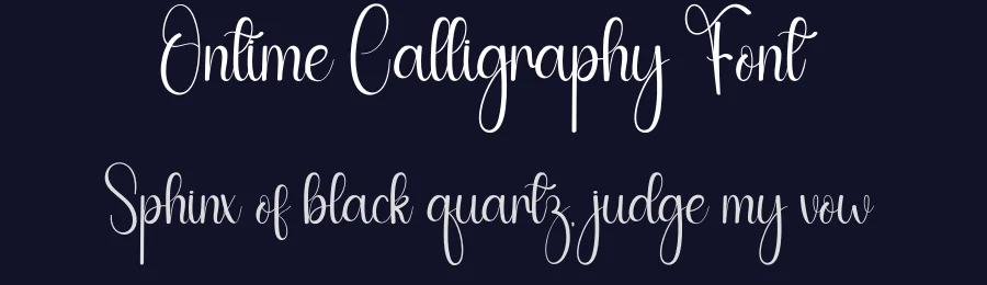 Ontime Calligraphy Font by andikastudio — Script Handwritten Font — thumbnail 2