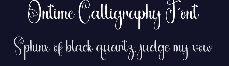 Ontime Calligraphy Font by andikastudio — Script Handwritten Font — thumbnail 2