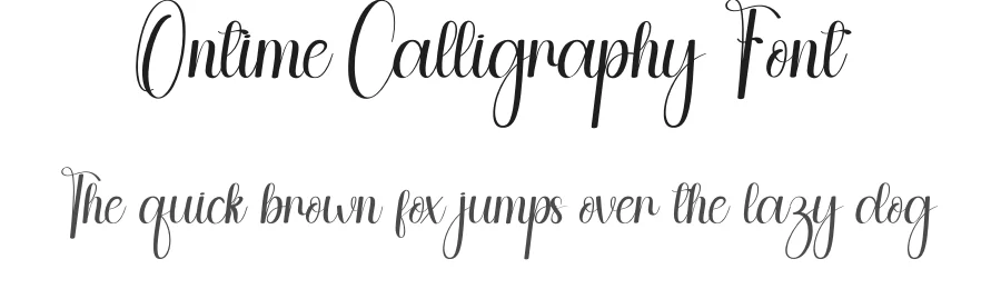 Ontime Calligraphy Font by andikastudio — Script Handwritten Font