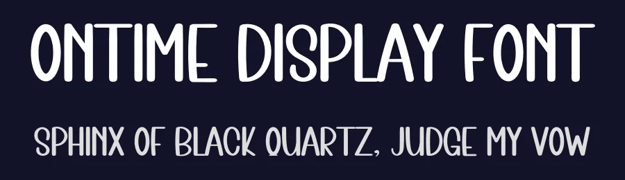 Ontime Display Font by inermediaSTUDIO — Display Font — thumbnail 2