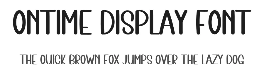 Ontime Display Font by inermediaSTUDIO — Display Font