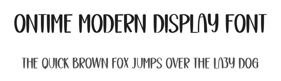 Ontime Modern Display Font by inermediaSTUDIO — Display Font