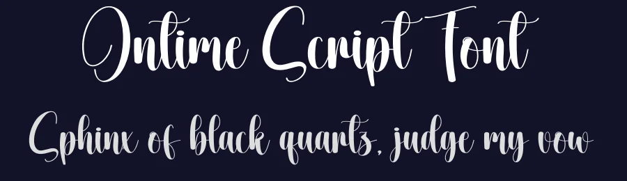 Ontime Script Font by creativeletter — Script Handwritten Font — thumbnail 2
