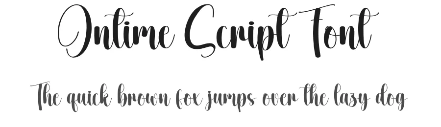 Ontime Script Font by creativeletter — Script Handwritten Font