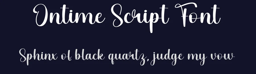 Ontime Script Font by ade gilang — Script Handwritten Font — thumbnail 2