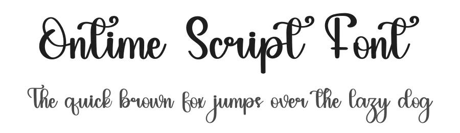 Ontime Script Font by inermediaSTUDIO — Script Handwritten Font
