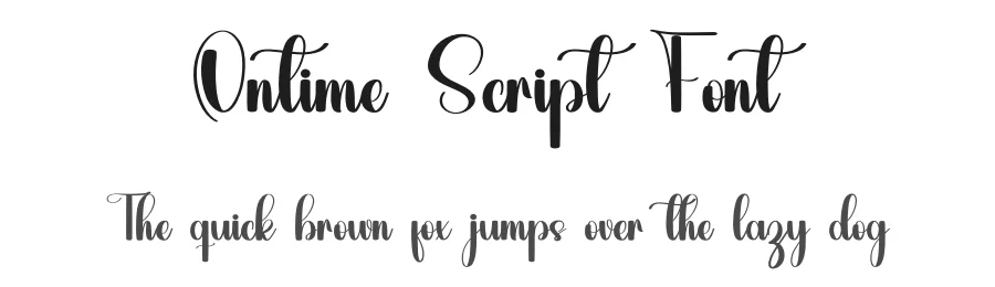 Ontime Script Font by inermediaSTUDIO — Script Handwritten Font