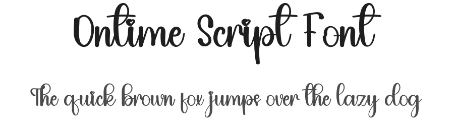 Ontime Script Font by inermediaSTUDIO — Script Handwritten Font