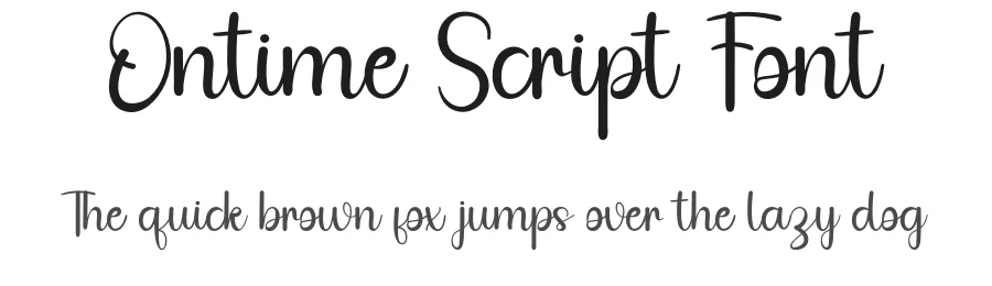 Ontime Script Font by inermediaSTUDIO — Script Handwritten Font