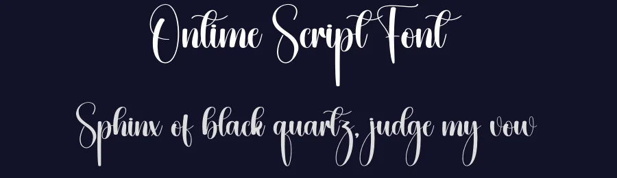 Ontime Script Font by creativeletter — Script Handwritten Font — thumbnail 2