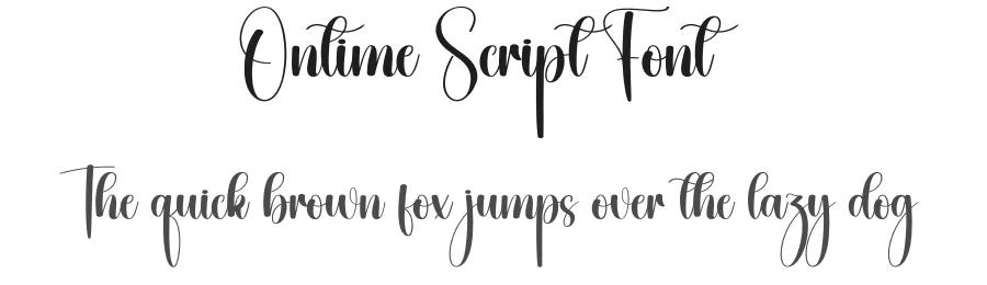 Ontime Script Font by creativeletter — Script Handwritten Font