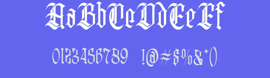 Oolivar Strenya Font by Dhabee — Blackletter Font — thumbnail 3