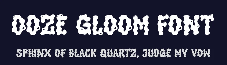 Ooze Gloom Font by Denustudios — Display Font — thumbnail 2