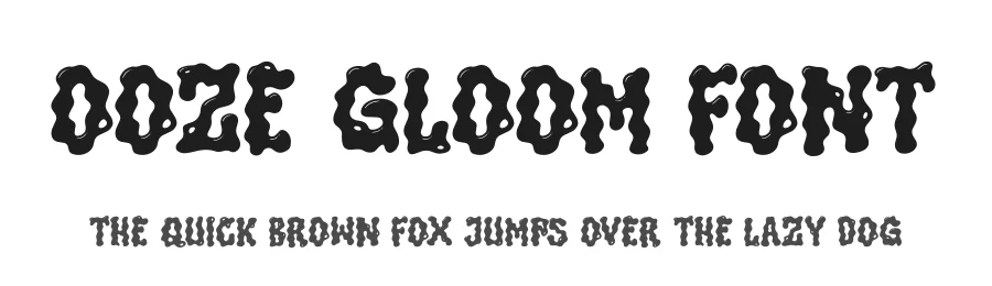 Ooze Gloom Font by Denustudios — Display Font