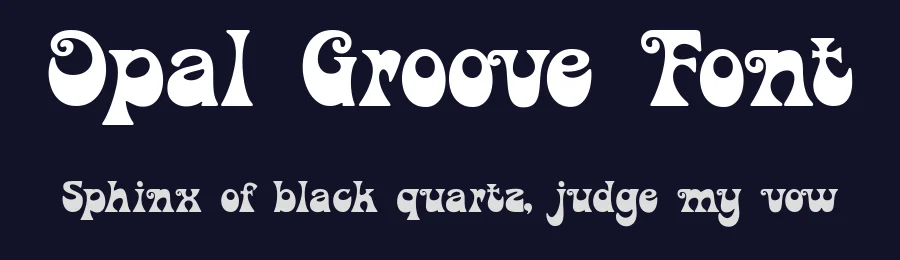 Opal Groove Font by Beary Type Studio — Display Font — thumbnail 2