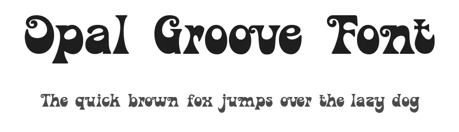 Opal Groove Font by Beary Type Studio — Display Font
