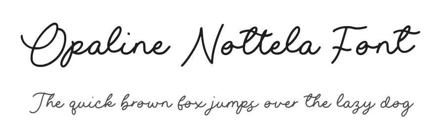 Opaline Nottela Font by Timur type — Script Handwritten Font