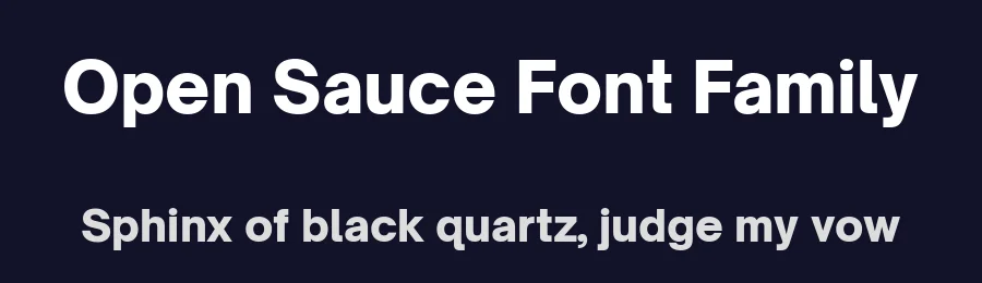 Open Sauce Font Family by Creative Sauce — Sans Serif Font — thumbnail 2