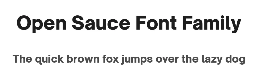 Open Sauce Font Family by Creative Sauce — Sans Serif Font