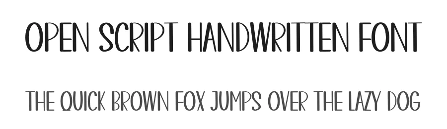 Open Script Handwritten Font by inermediaSTUDIO — Display Font
