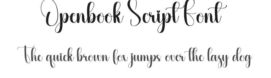 Openbook Script Font by creativeletter — Script Handwritten Font