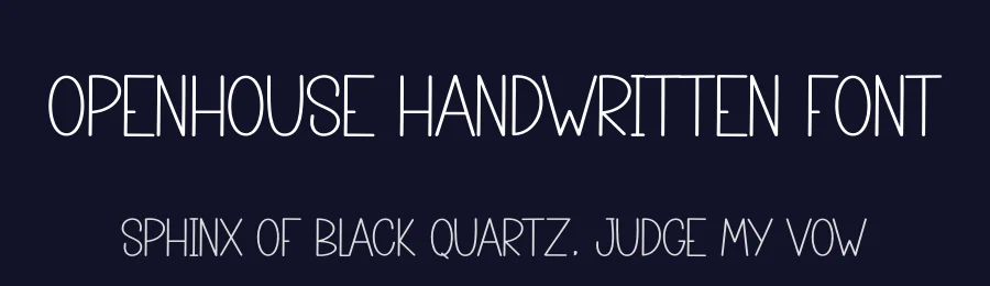 Openhouse Handwritten Font by creativeletter — Script Handwritten Font — thumbnail 2