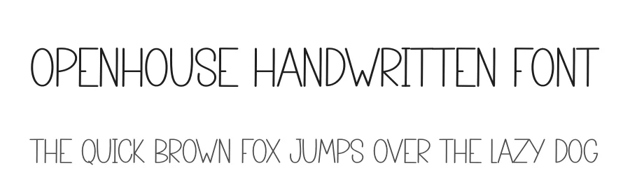 Openhouse Handwritten Font by creativeletter — Script Handwritten Font