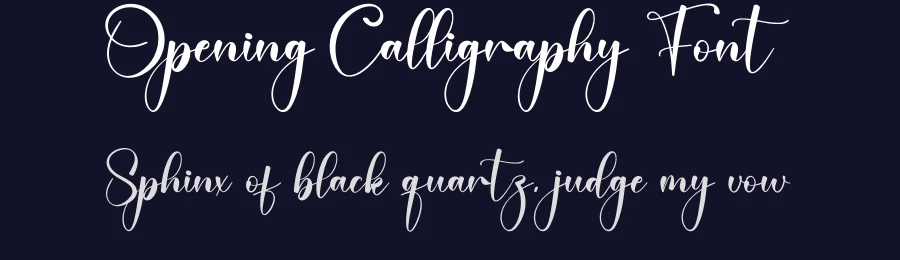 Opening Calligraphy Font by creativeletter — Script Handwritten Font — thumbnail 2