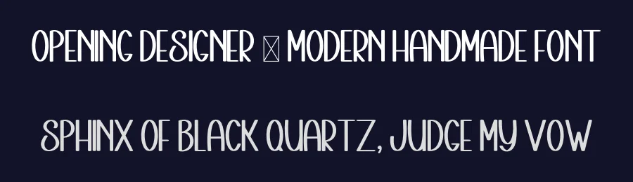 Opening Designer – Modern Handmade Font by inermediaSTUDIO — Display Font — thumbnail 2