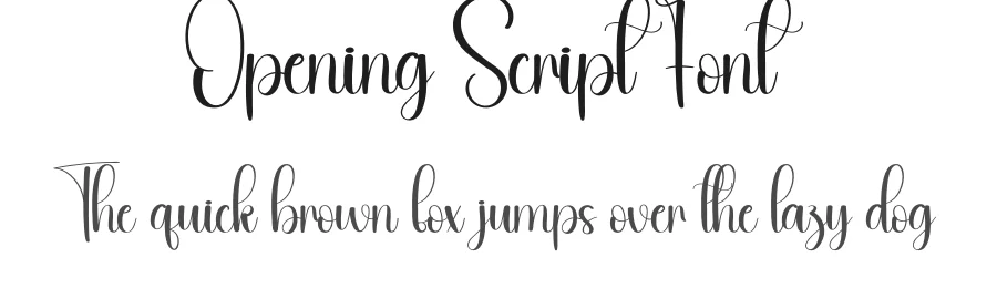 Opening Script Font by andikastudio — Script Handwritten Font