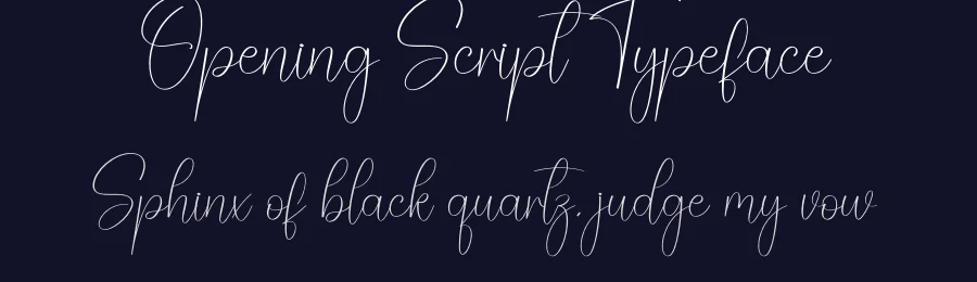 Opening Script Typeface by andikastudio — Script Handwritten Font — thumbnail 2