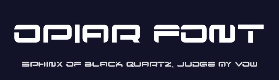 Opiar Font by hayoyuka8 — Display Font — thumbnail 2