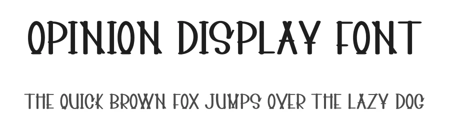 Opinion Display Font by inermediaSTUDIO — Display Font
