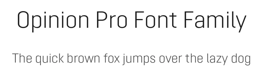 Opinion Pro Font Family by Mint Type — Sans Serif Font