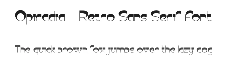 Opiradia – Retro Sans Serif Font by FlawlessAndCo — Display Font