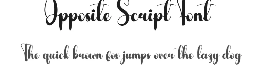 Opposite Script Font by andikastudio — Script Handwritten Font